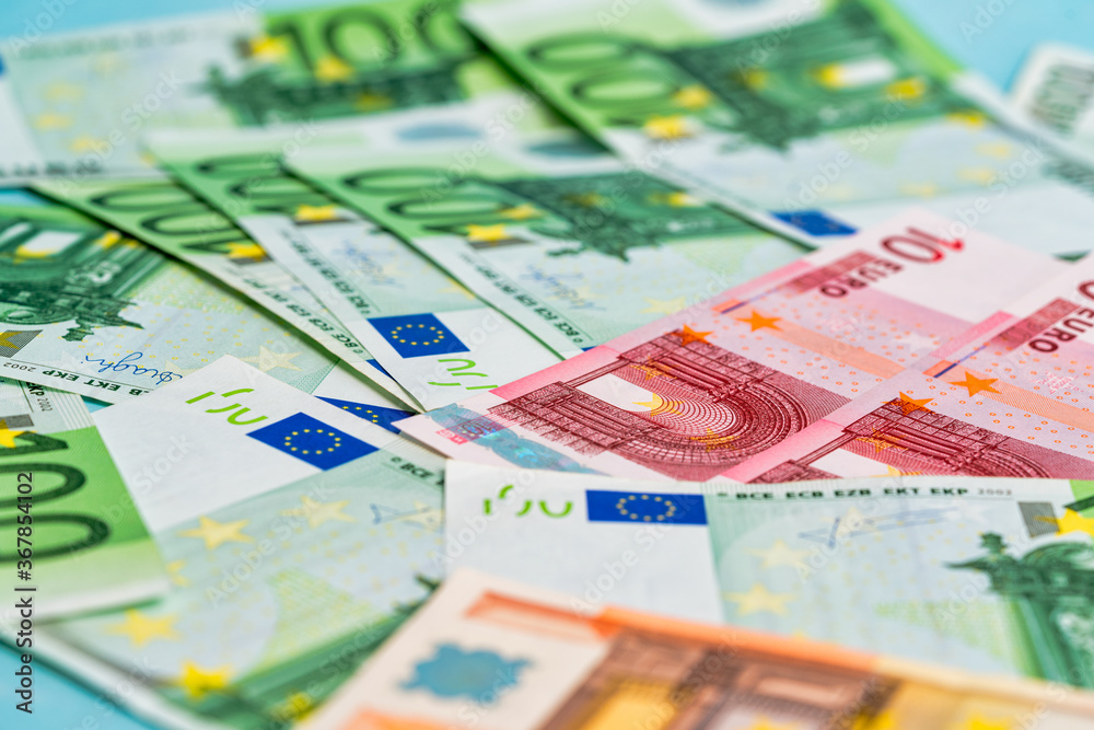 Bunch of european money with coins and banknotes Bunch of european money with coins and banknotes