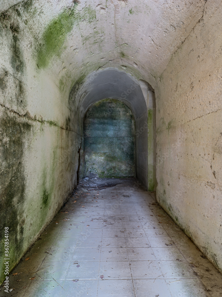 Obraz premium Architettura di un antico forte in cemento