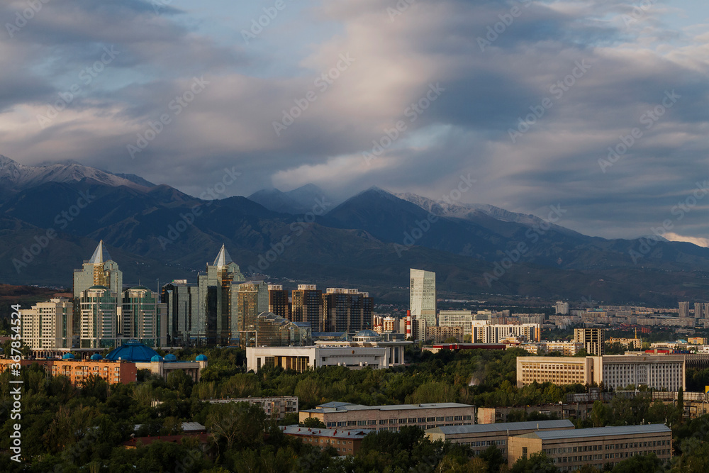 Skyline of Almaty, Kazakhstan