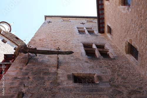 Le château de Menthon Saint Bernard vu de l'extérieur, ville de Menthon - Saint Bernard, département Haute Savoie, France photo