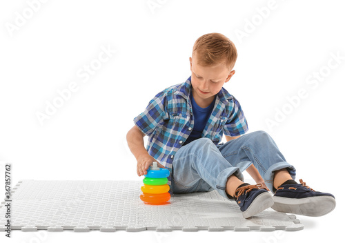 Little boy with autistic di...