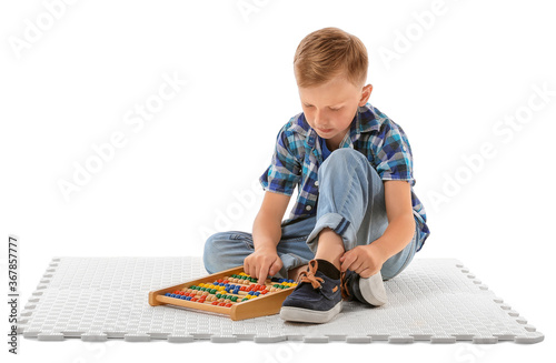 Little boy with autistic di...