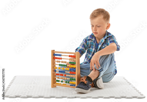 Little boy with autistic di...