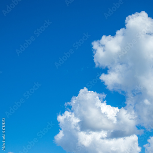 deep blue sky with clouds  cloudy skyscape background photo