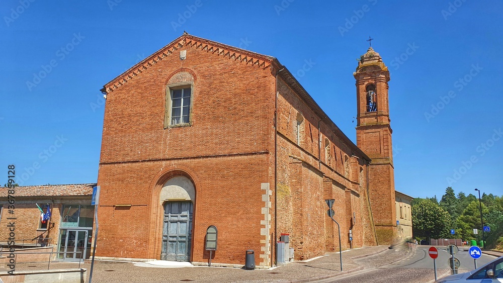 Church of Sant' Agostino was built in XIII century in Città della Pieve, Italy.
