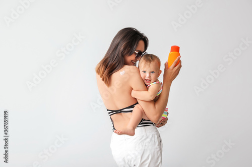 Mother and her little daugh...