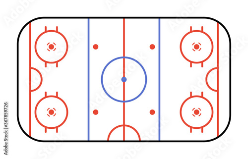 Ice Hockey Rink - playing field hockey version NHL