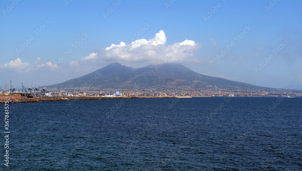 View of Vesuvio from Napoli Lungomare View of Vesuvio from Napoli Lungomare