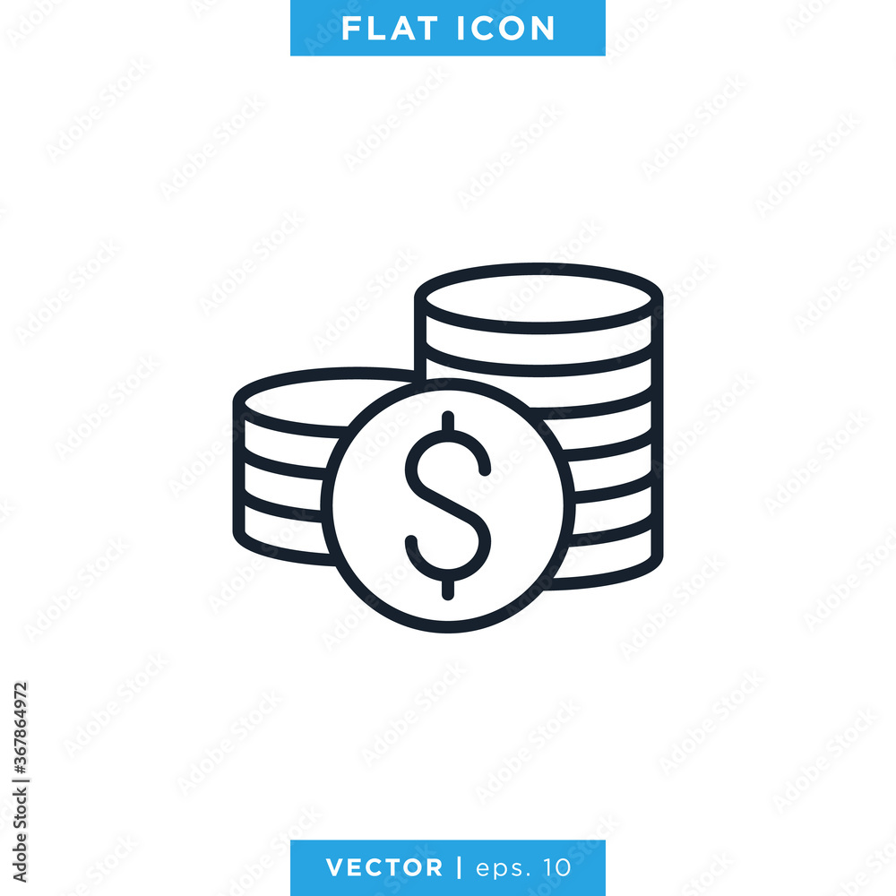 Money Icon Vector Design Template.. Money Icon Vector Design Template..