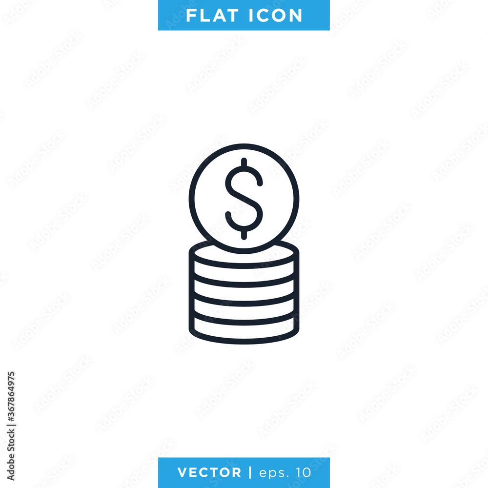 Money Icon Vector Design Template.. Money Icon Vector Design Template..