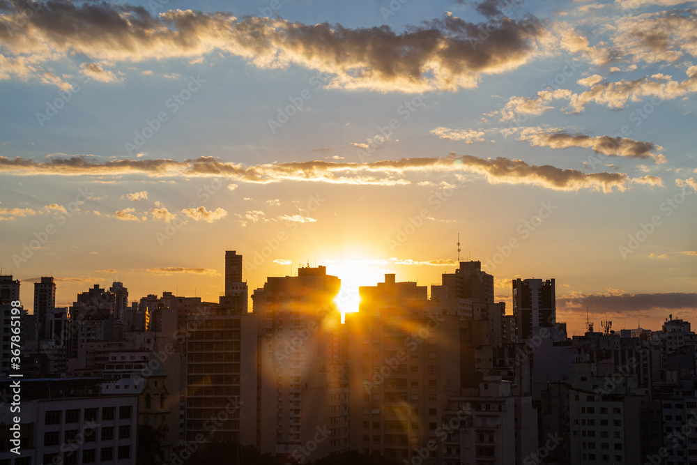 Sunset in São Paulo