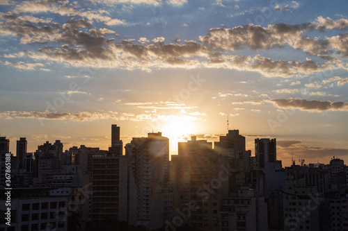 Fototapeta Naklejka Na Ścianę i Meble -  Sunset in São Paulo
