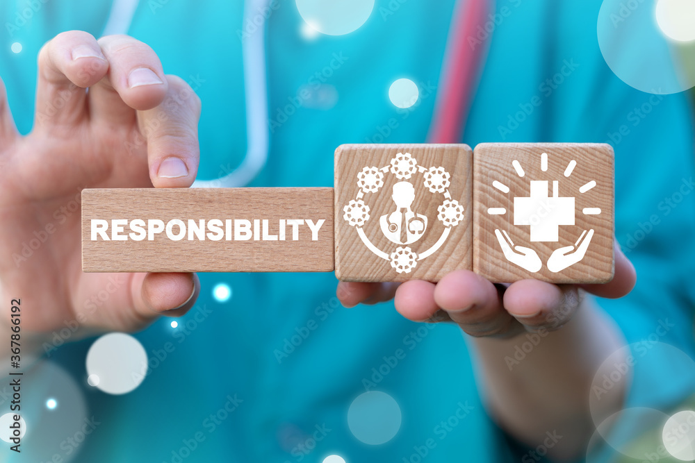 Responsibility Medicine Work Concept. Responsible Duty Doctor. Stock Photo Adobe Stock