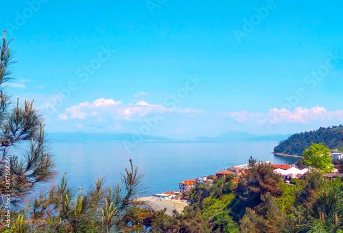 Tirilye town in Mudanya, Bursa, beautiful landscape photo