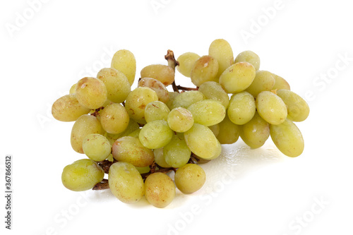 Bunch of small fresh white grapes