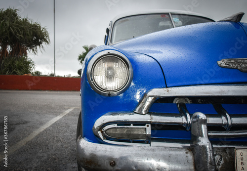 Antique American car in Cuba