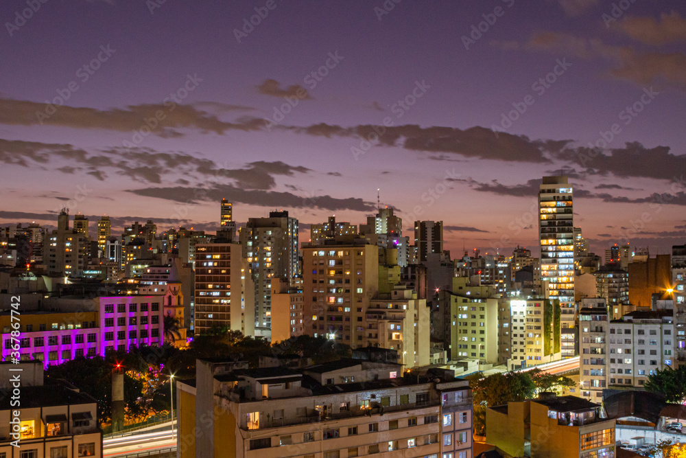 Naklejka premium long exposure São Paulo 