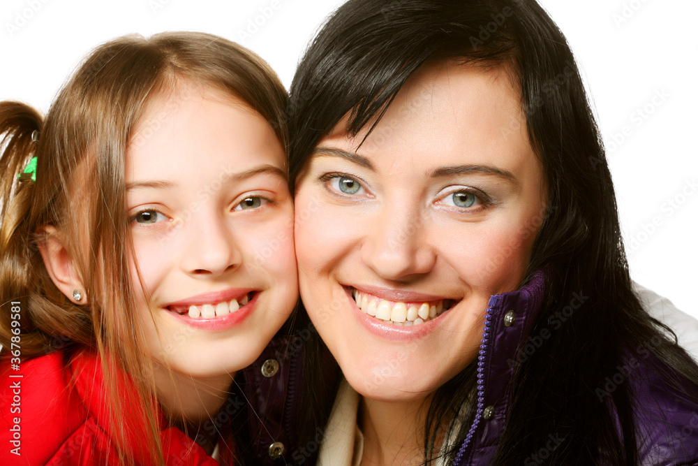 happy family - happy mother and her daughter happy family - happy mother and her daughter