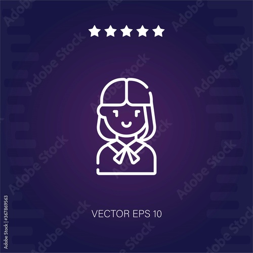 female vector icon
