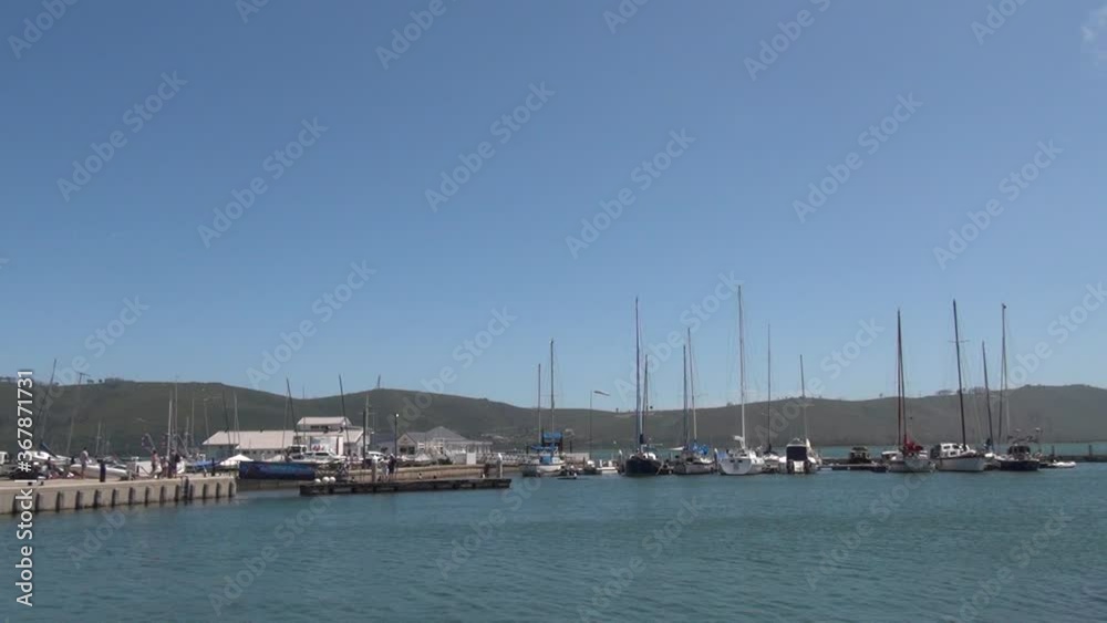 Summer day video of Knysna harbour and waterfront in Western Cape, South Africa Summer day video of Knysna harbour and waterfront in Western Cape, South Africa