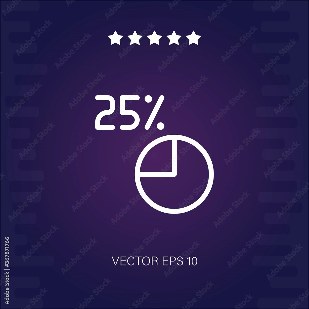 quarter vector icon quarter vector icon