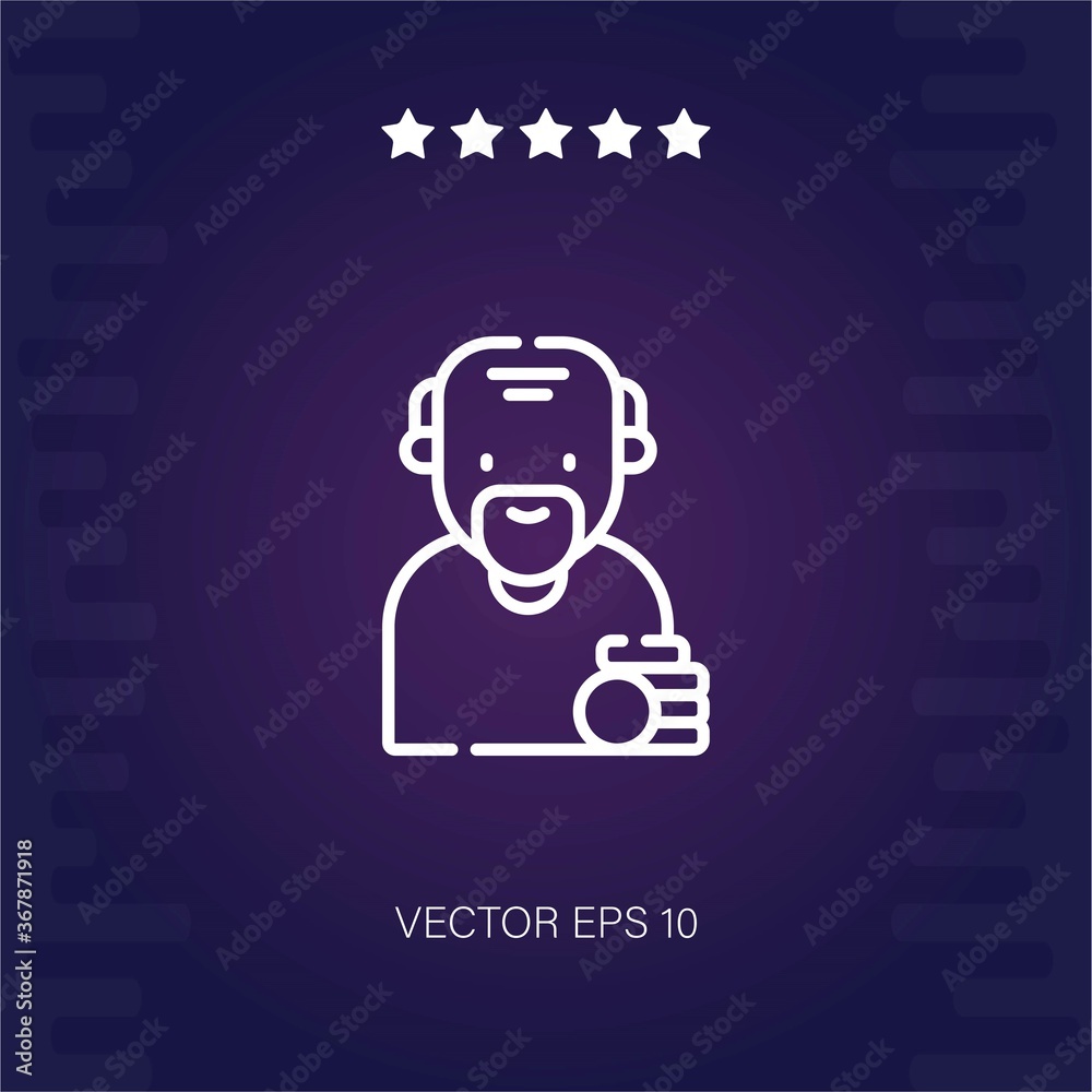 retirement vector icon