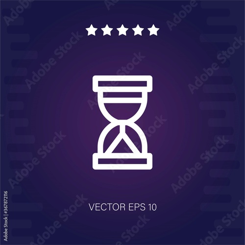 sandglass vector icon