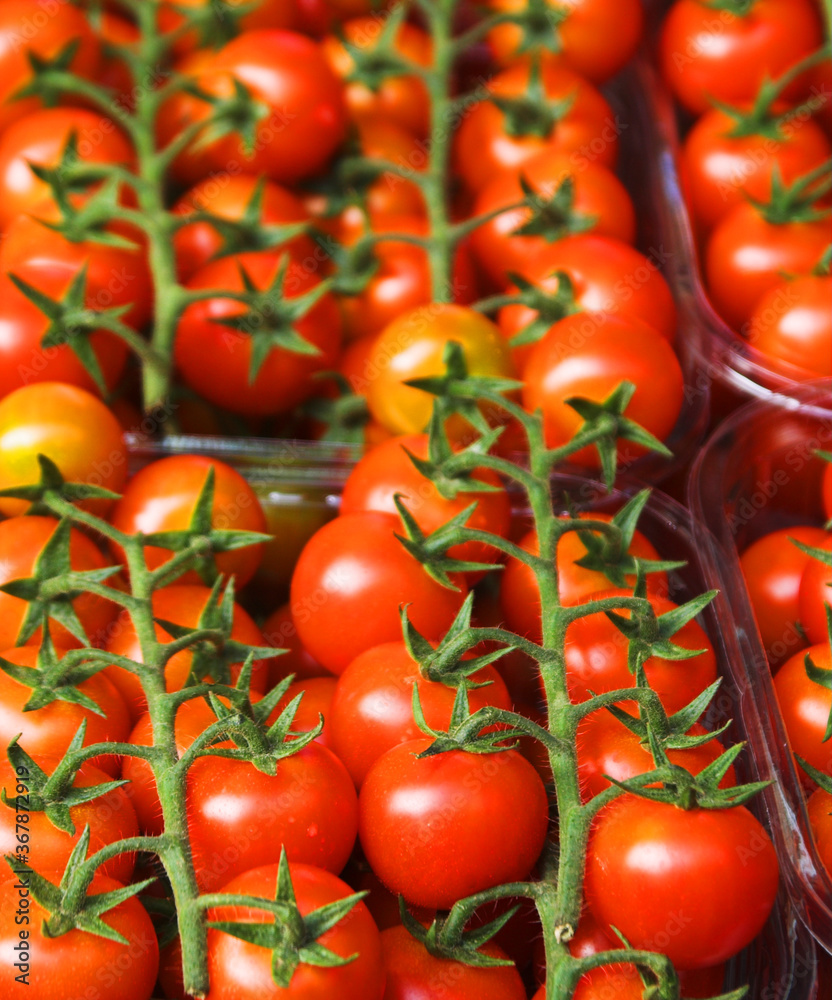 Tomatoes in a street market