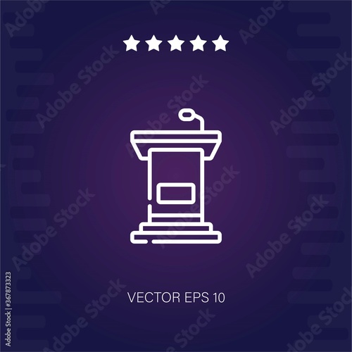 tribune vector icon