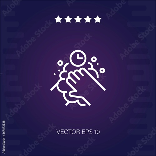 washing hand vector icon