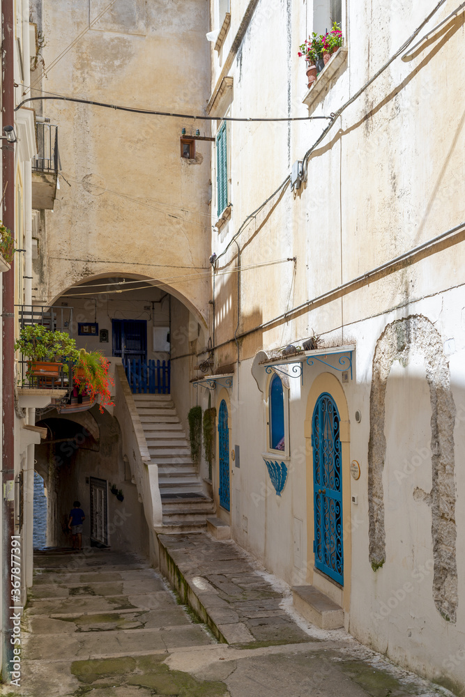 Fototapeta premium Balade dans la vieille ville de Sperlonga en Italie
