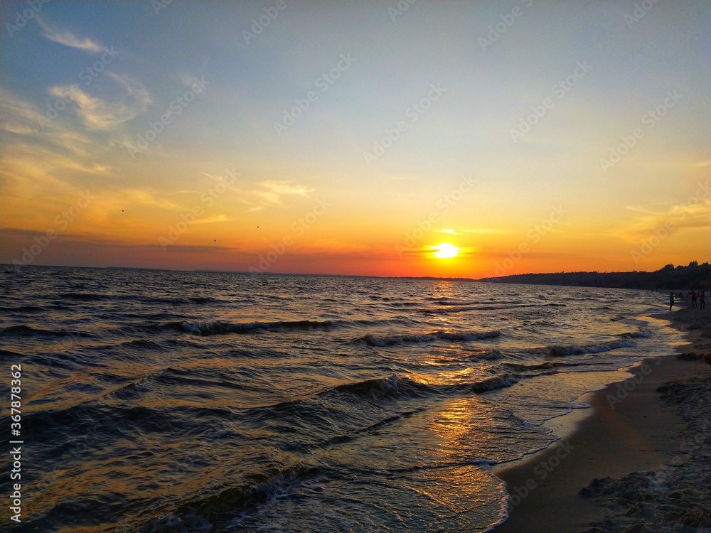 Obraz premium sunset on the beach