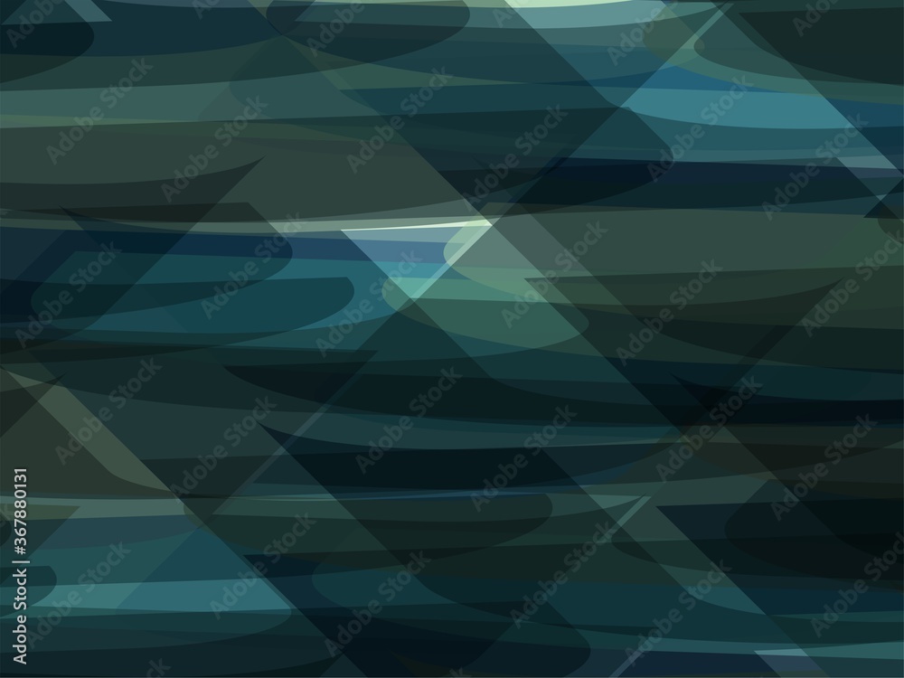 Obraz premium Beautiful of Colorful Art Blue, Green and Black, Abstract Modern Shape. Image for Background or Wallpaper