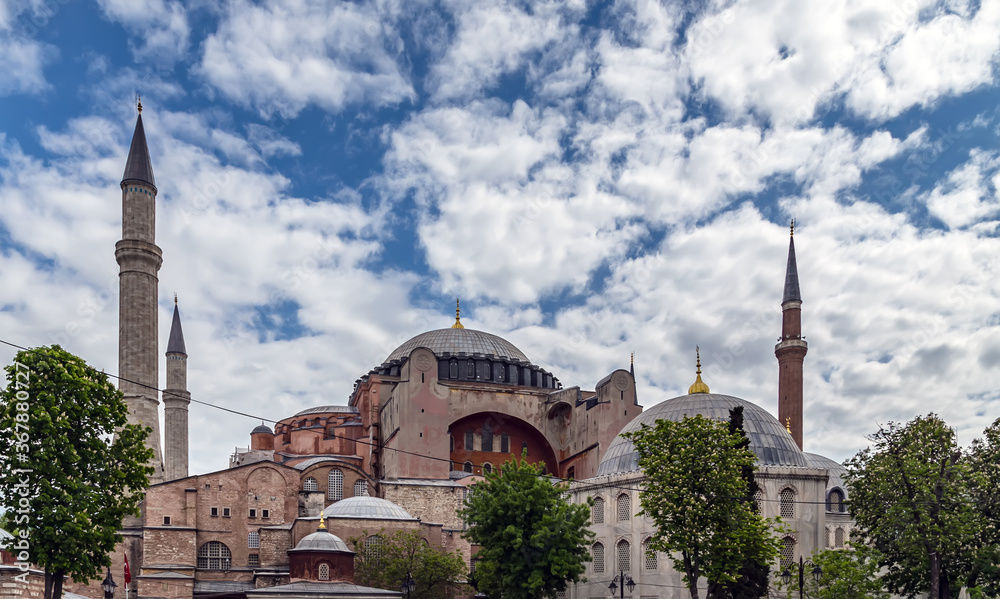 Naklejka premium Hagia Sophia mosque Istanbul Turkey