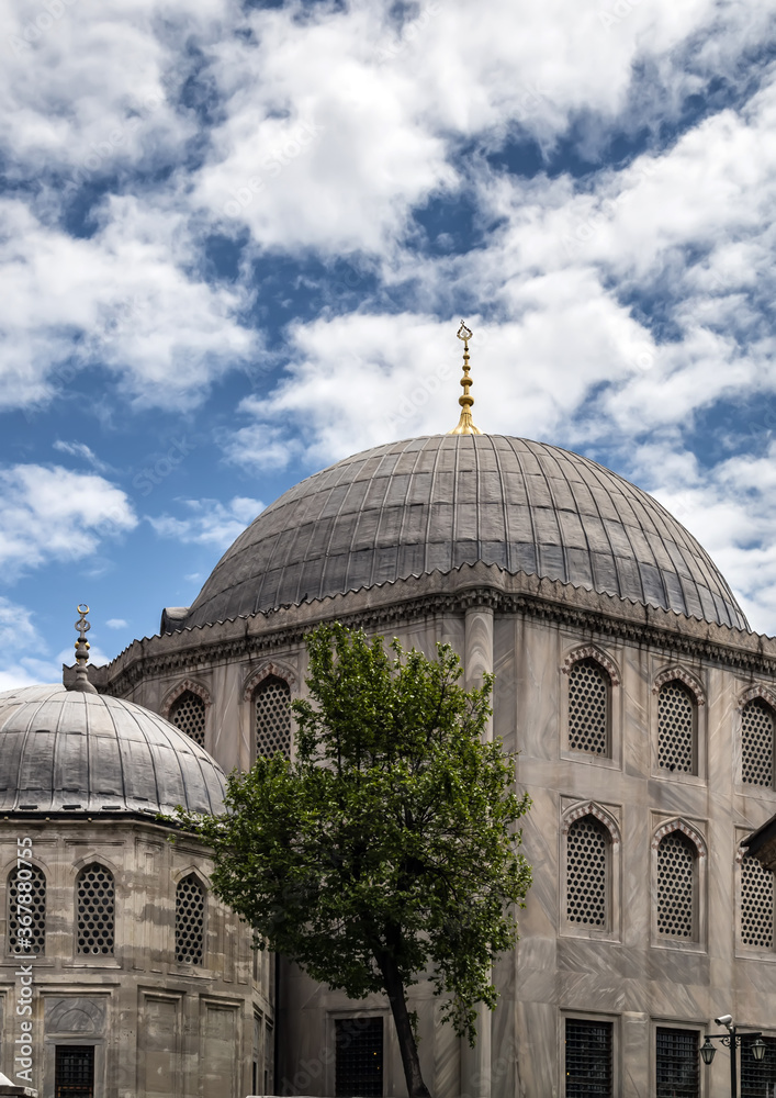 Obraz premium Cupola dome, semi-dome and apse Hagia Sophia mosque