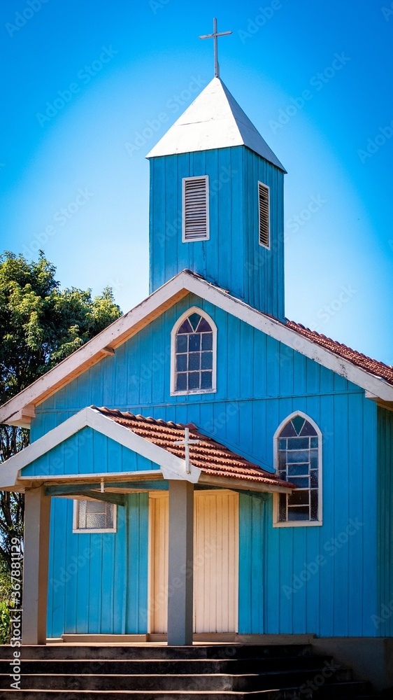 igreja azul - Paraná - Brasil 