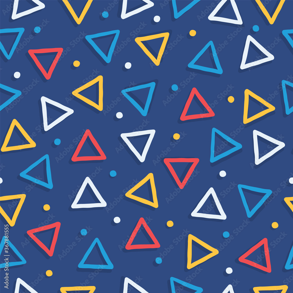 Colorful geometric shape retro seamless pattern Colorful geometric shape retro seamless pattern