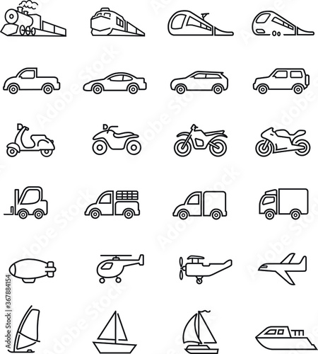 transportation outline icon