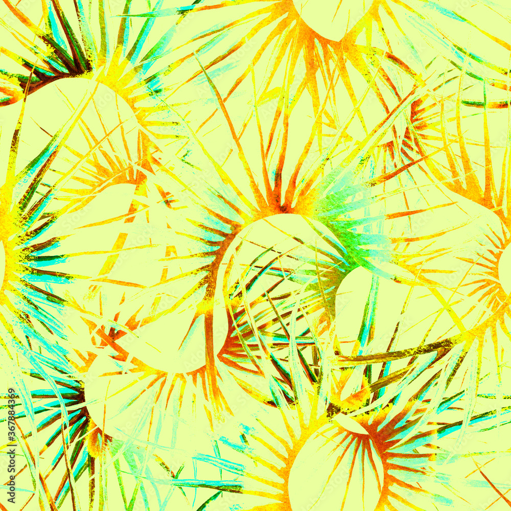 Tropical Leaf. Beige Modern Motif. Jungle Print Tropical Leaf. Beige Modern Motif. Jungle Print