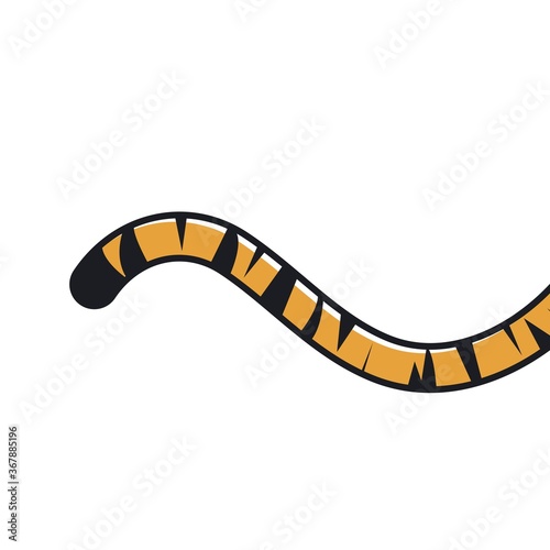 tiger tail icon vector illustration design