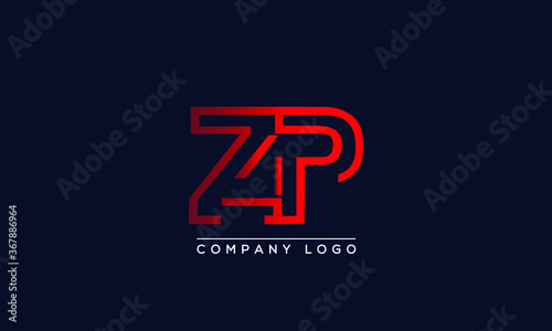 Creative Letters ZP Logo Design Vector Template. Initial Letters ZP Logo Design 