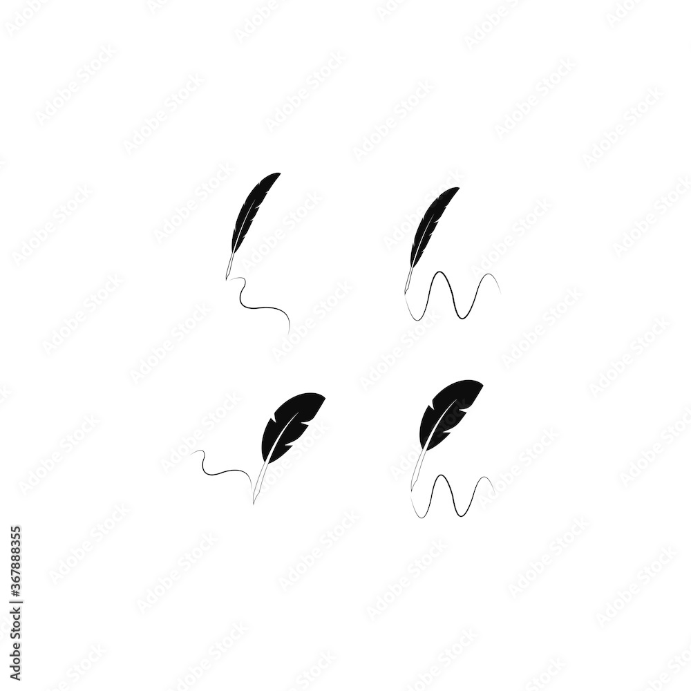 feather pen logo feather pen logo