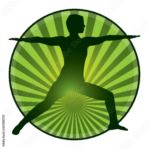 woman practicing yoga