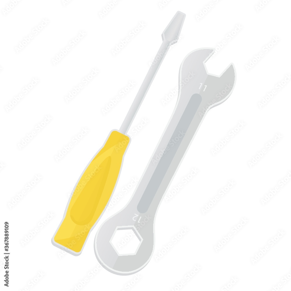 screw driver and wrench