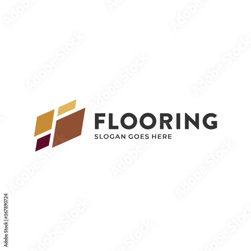 ceramic logo concept for flooring company.