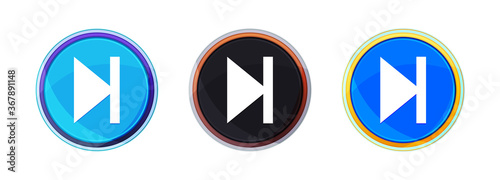 Free Download Next track icon perfect shine round button set illustration - GFXLoad