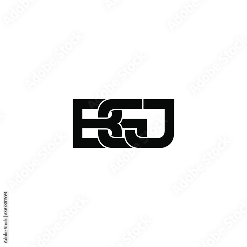 bgj letter original monogram logo design photo