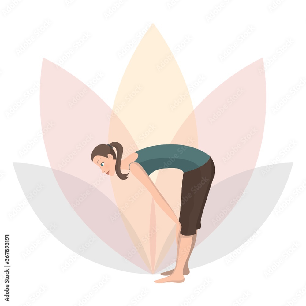 woman practising yoga