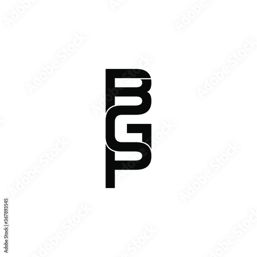 bgp letter original monogram logo design