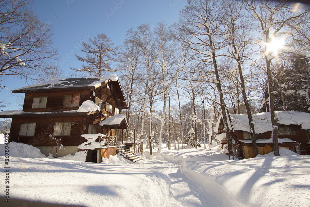 Snowed old house at countryside of Japan Snowed old house at countryside of Japan